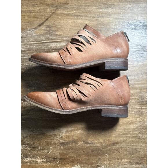 Free People Lost Valley Ankle Boot Natural Brown - Size 38 (US 7.5) - Picture 4 of 8
